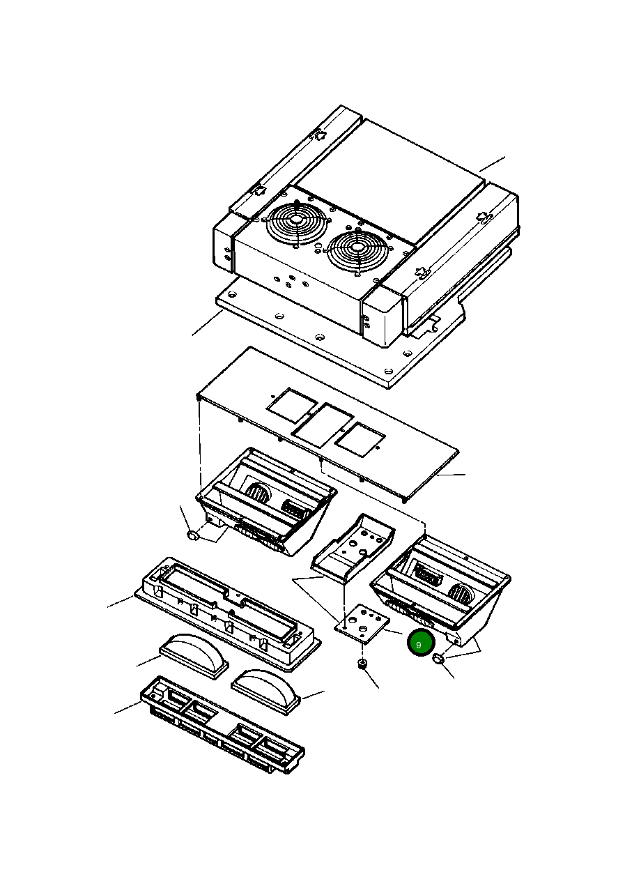 Рамка направляющей управления 739 602 C1 Komatsu