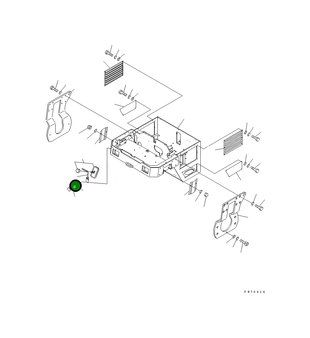 Стойка 258-10-57500 Komatsu