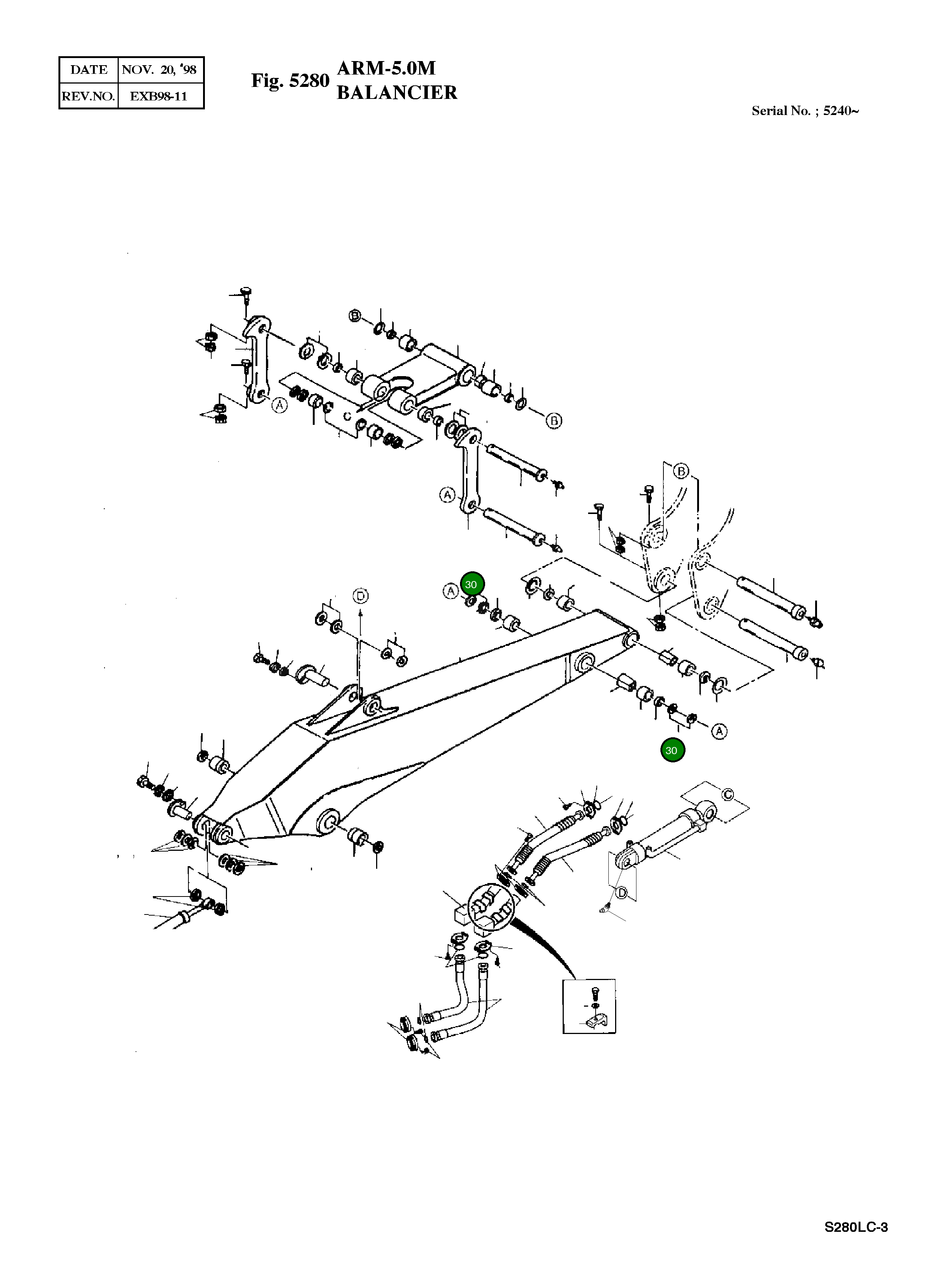 Регулировочная прокладка 2114-1059D126 Komatsu