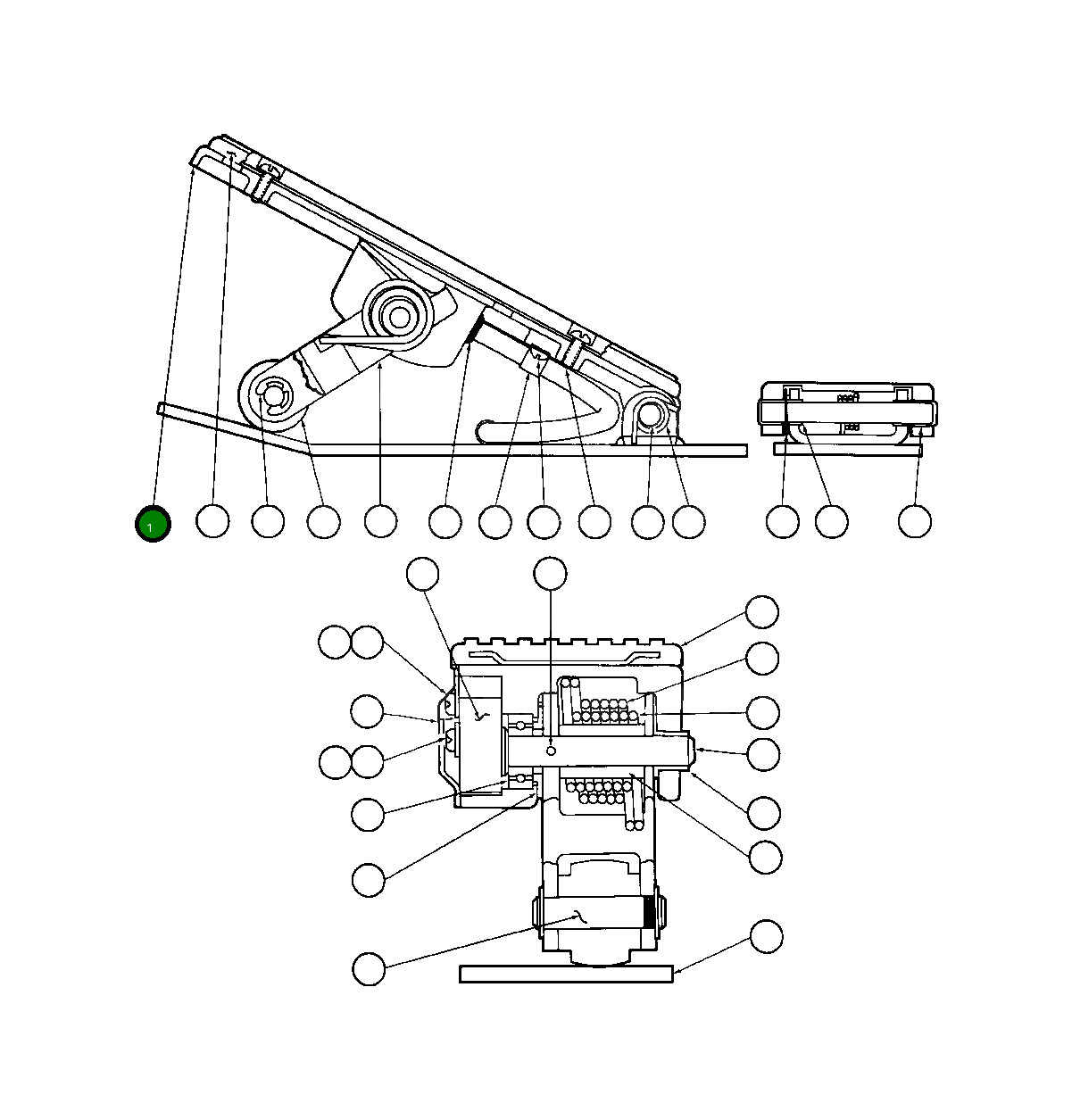 Педаль VE3520 Komatsu