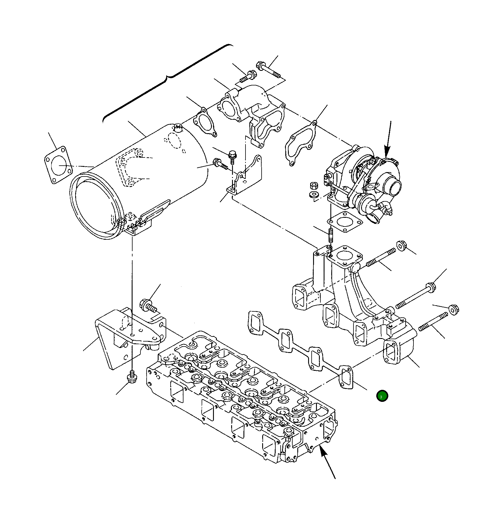 Прокладка YM123900-13110 Komatsu