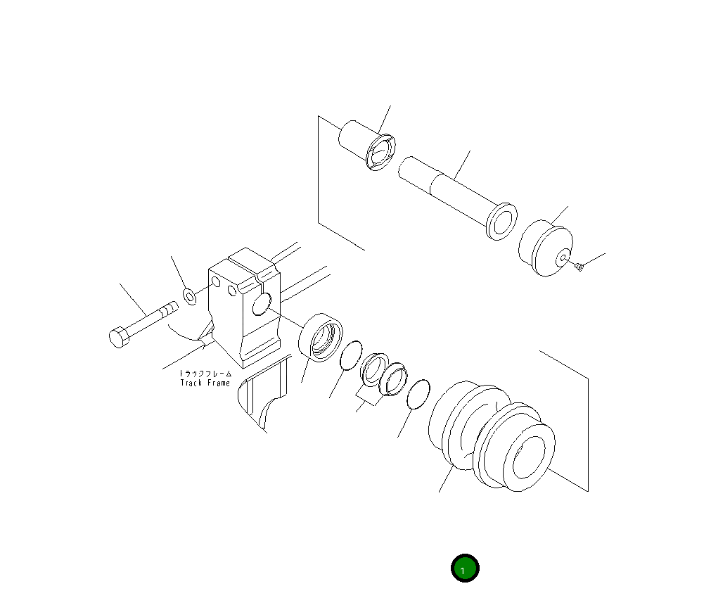 Поддерживающий каток 20Y-30-B0481 Komatsu