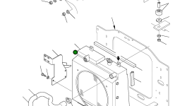 Радиатор 37C-03-11500 Komatsu