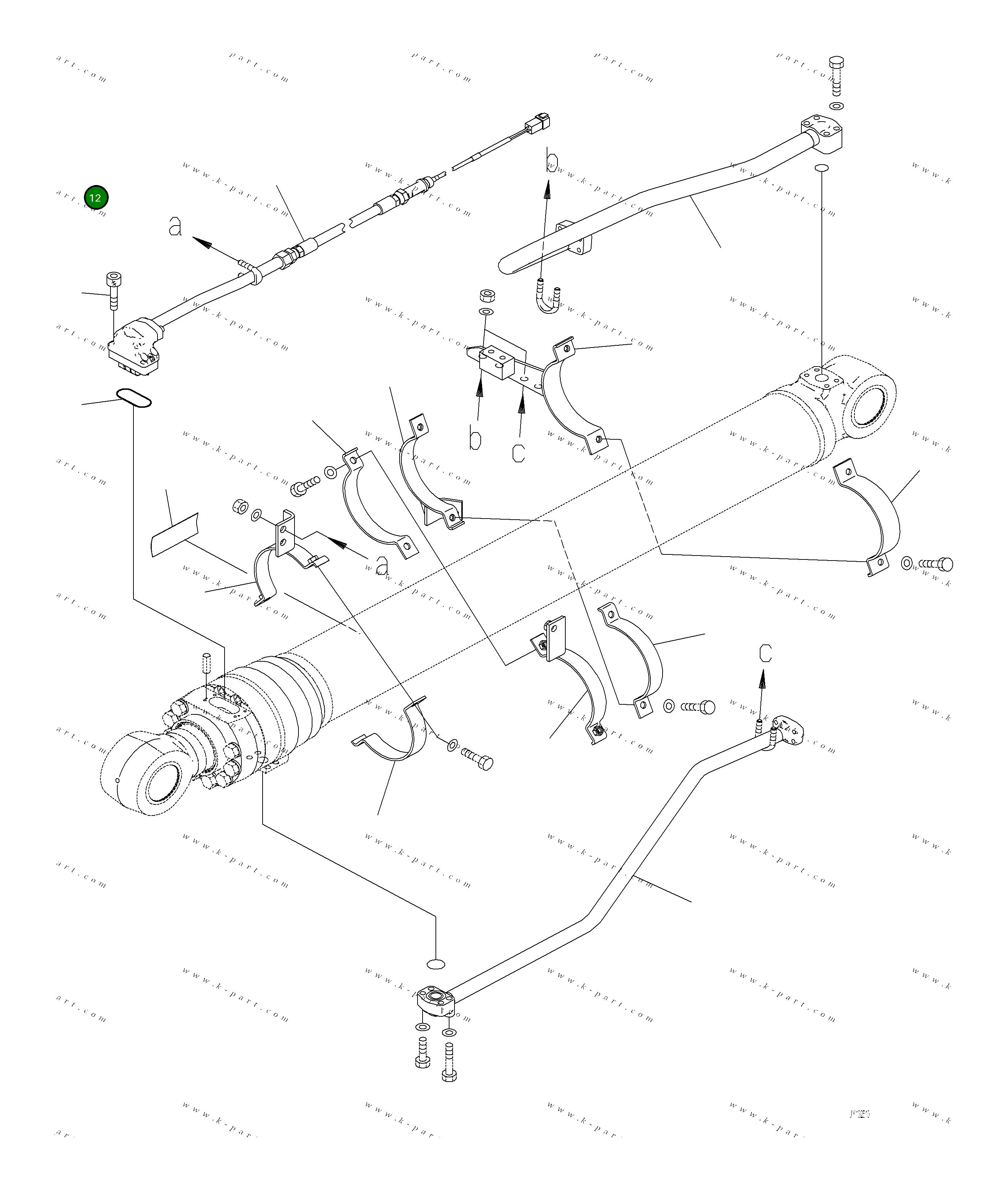 Пластина 707-97-09600 Komatsu