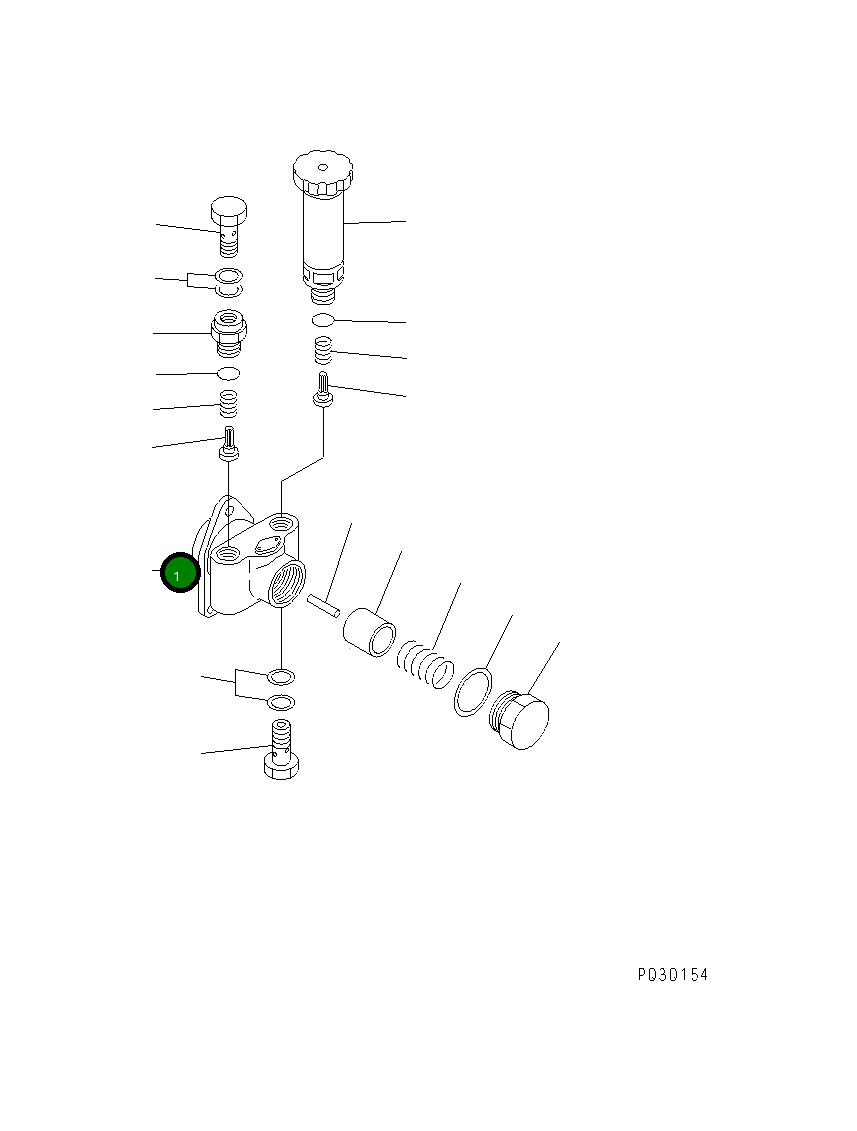 Подкачивающий насос, в сборе YM129900-52010 Komatsu