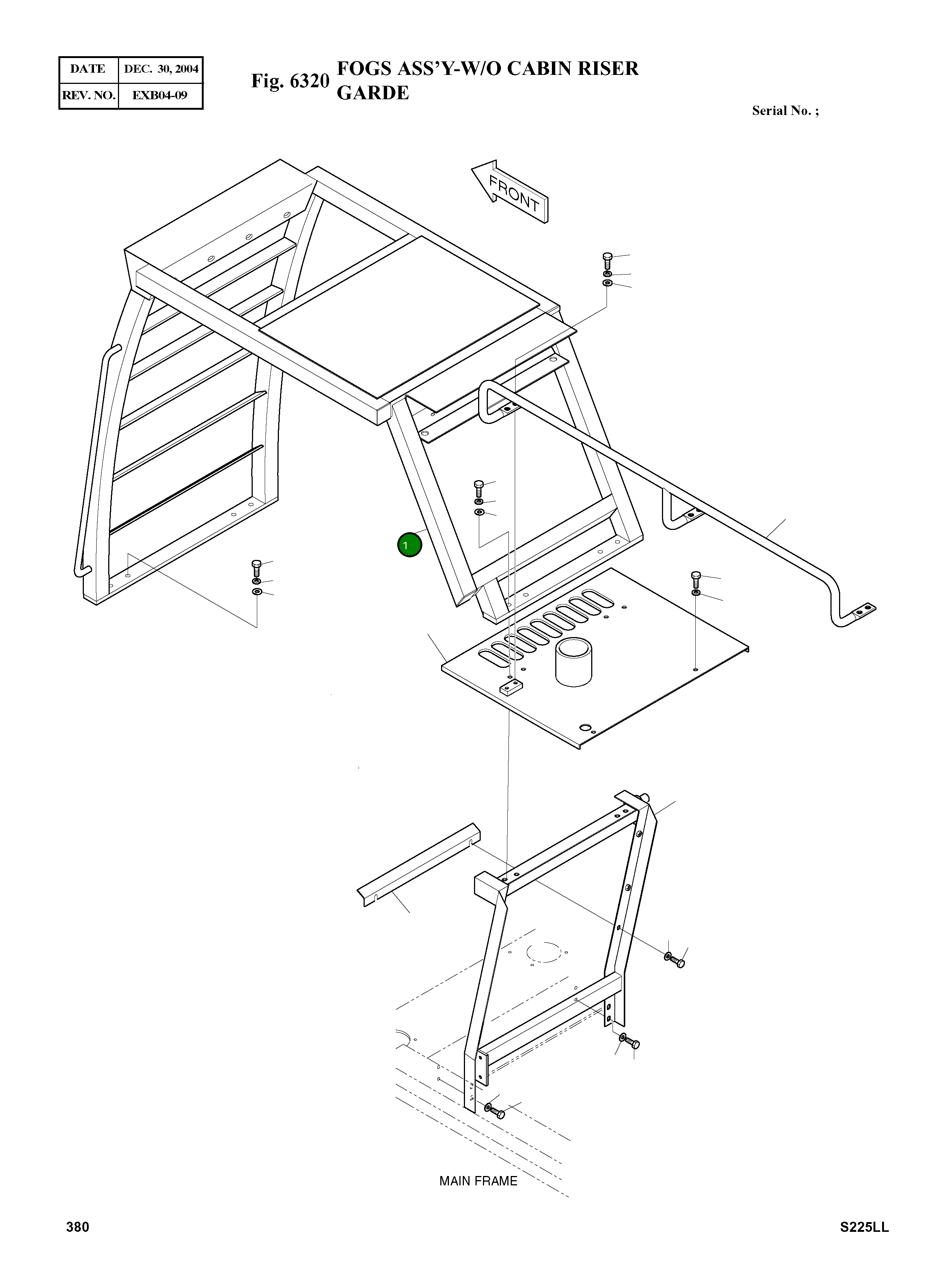 Противотуманные фары 2623-1304A Komatsu