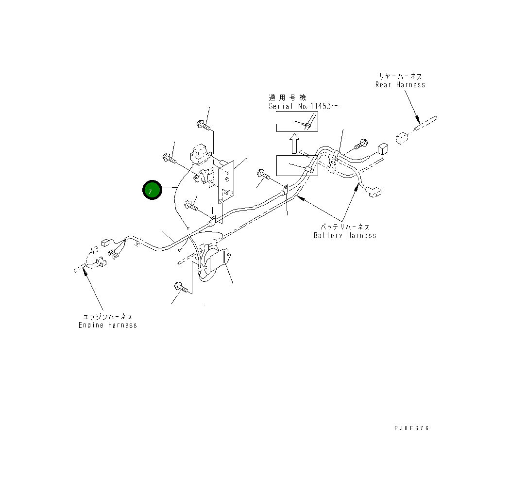 Провод 415-06-22211 Komatsu