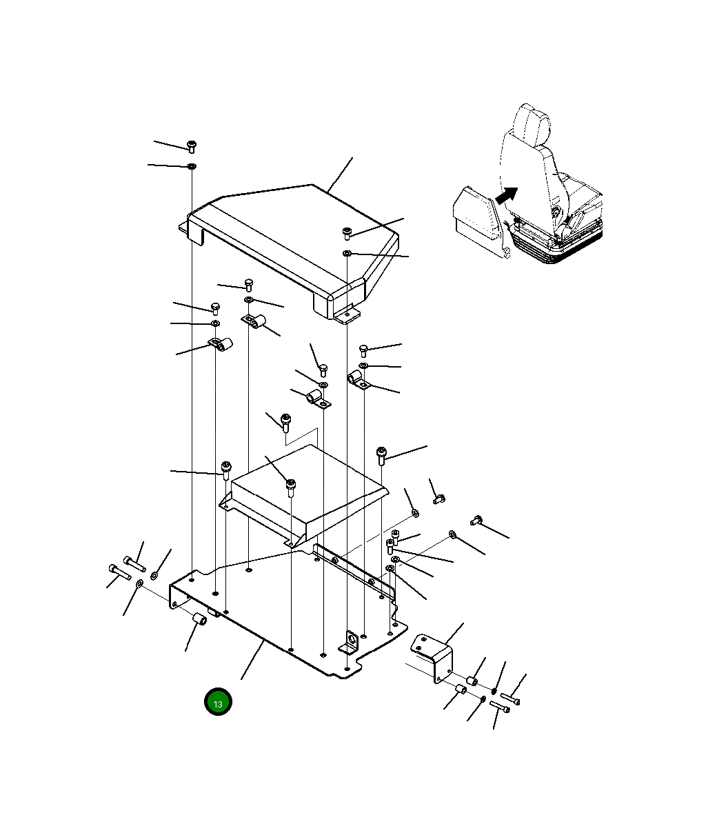 Проставка 20Y-960-B320 Komatsu