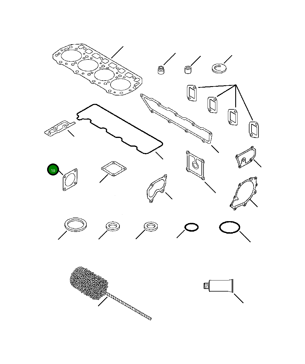 Прокладка YM124610-49290 Komatsu