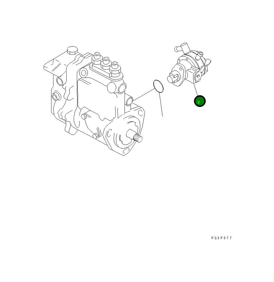 Подкачивающий насос, в сборе YM171353-52100 Komatsu