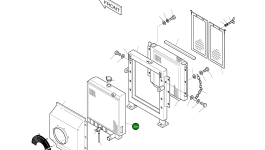 Радиатор 13D91000 Komatsu