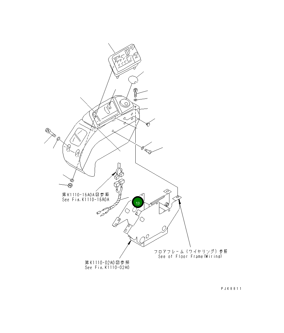 Провод 20U-06-21710 Komatsu
