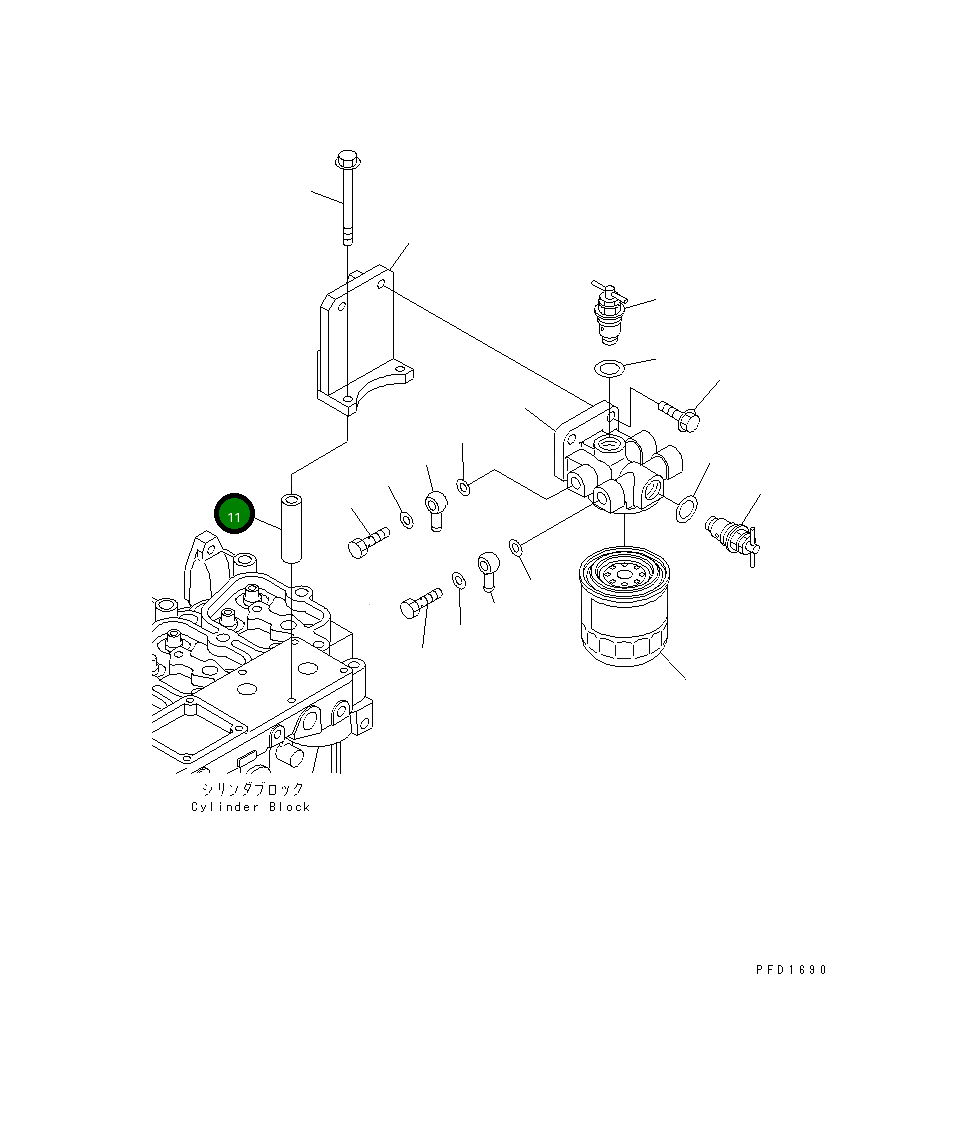 Проставка 6162-13-8660 Komatsu