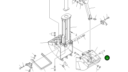 Палец MZCS071-08150 Komatsu