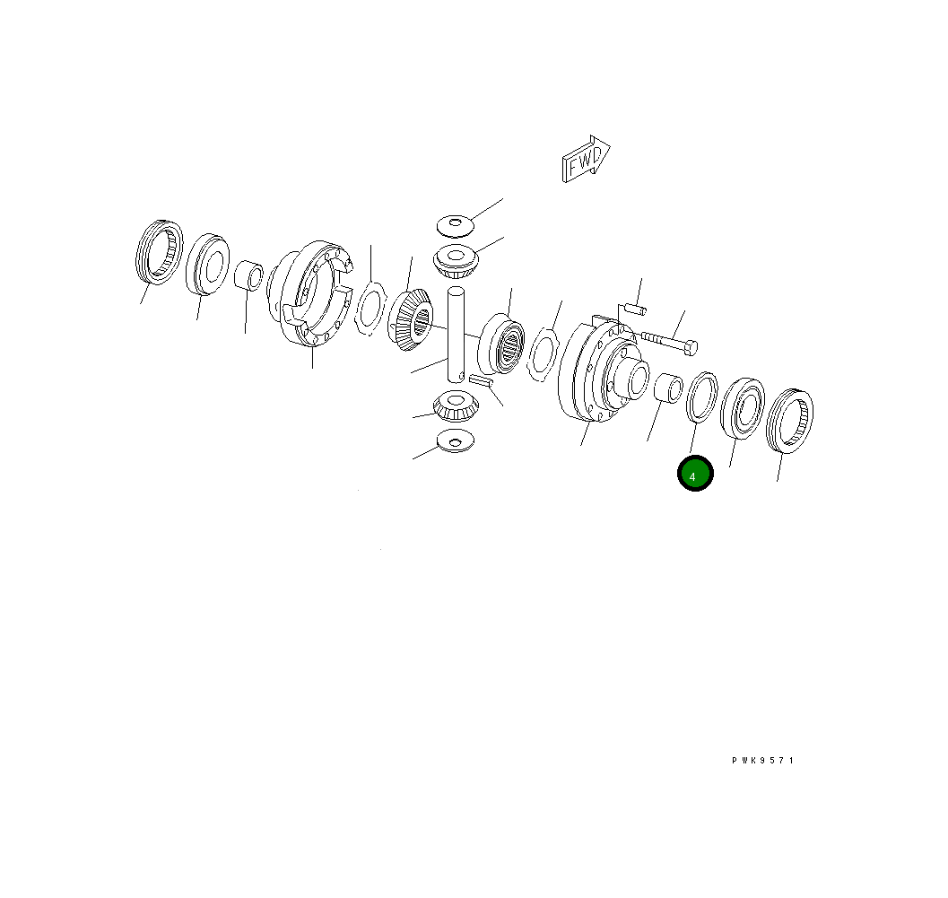Проставка 20E-23-K2190 Komatsu