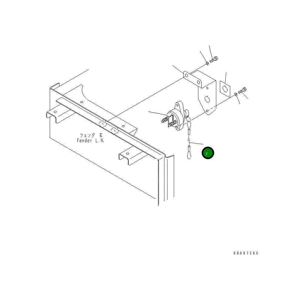 Провод 561-86-89140 Komatsu