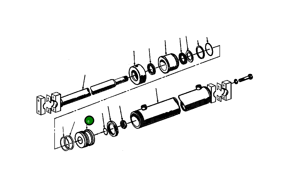 Поршень 140 016 Komatsu