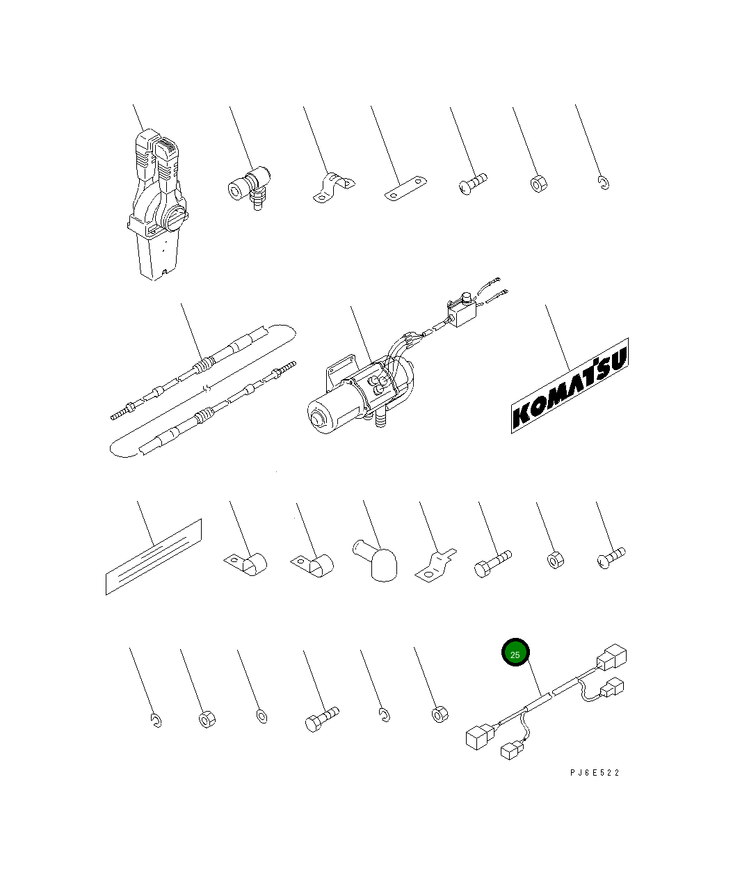 Провод 7700-86-8140 Komatsu