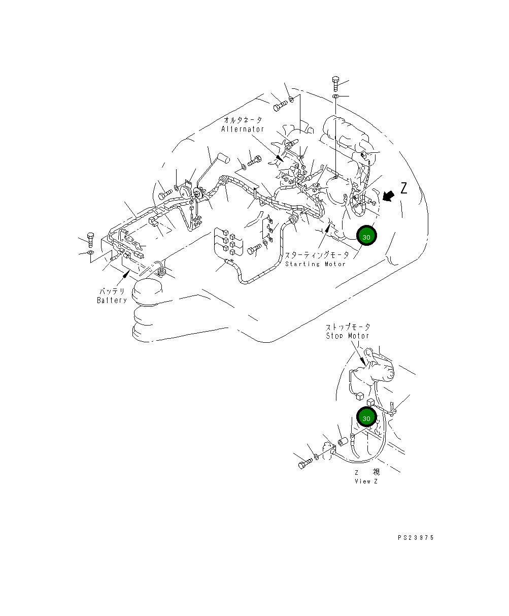 Провод 20R-06-11240 Komatsu