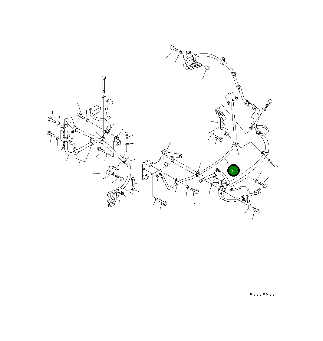 Провод 421-06-43141 Komatsu