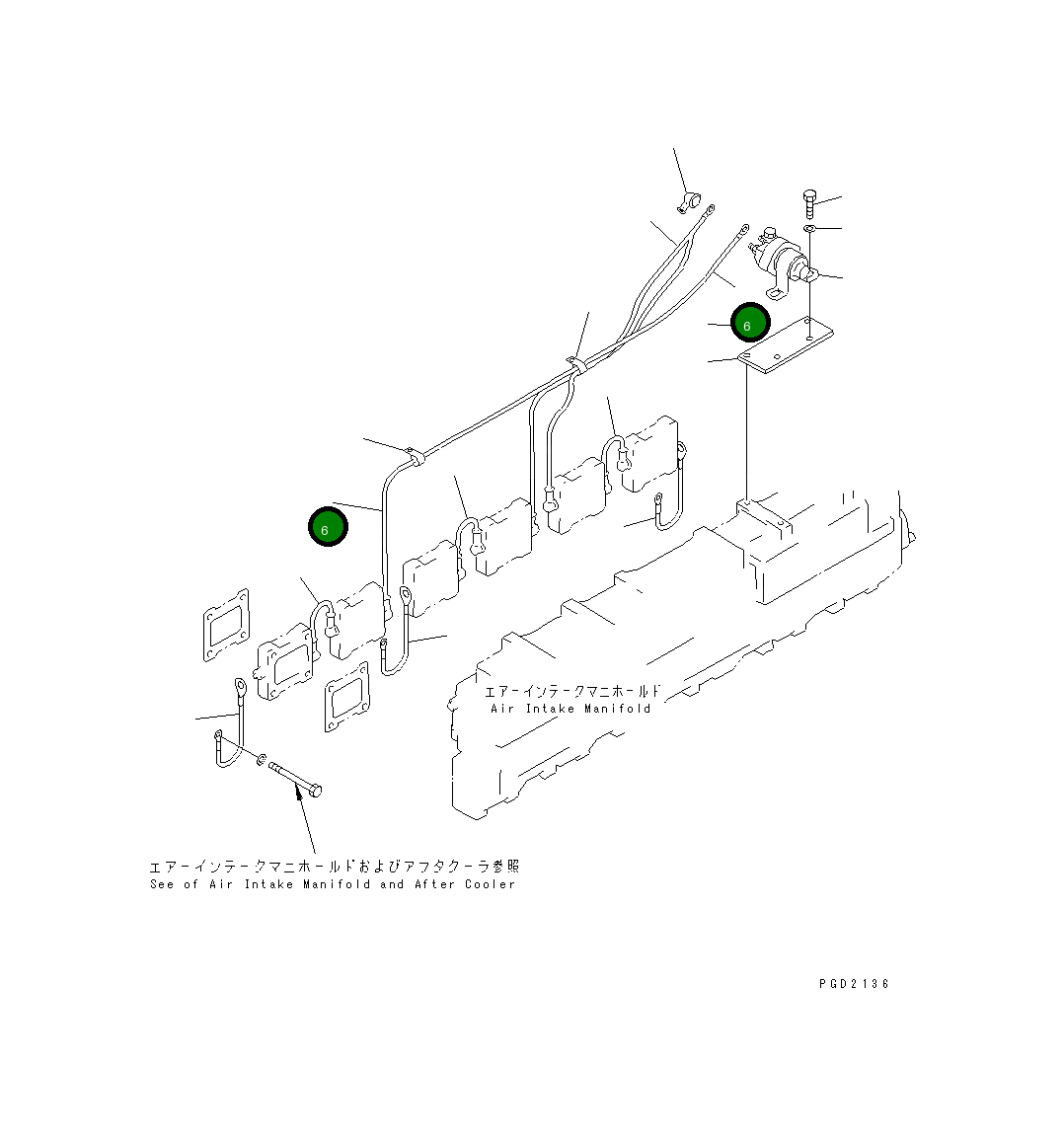 Провод 6212-81-4261 Komatsu