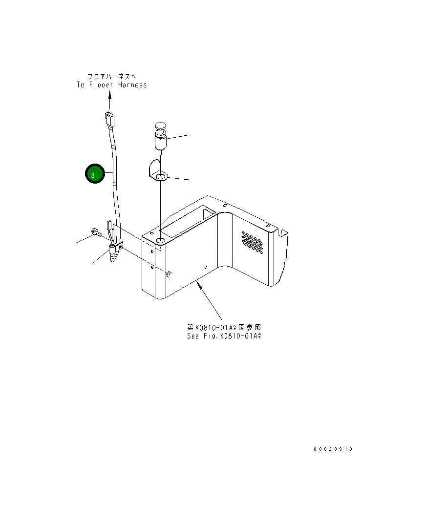 Провод 22M-06-24421 Komatsu