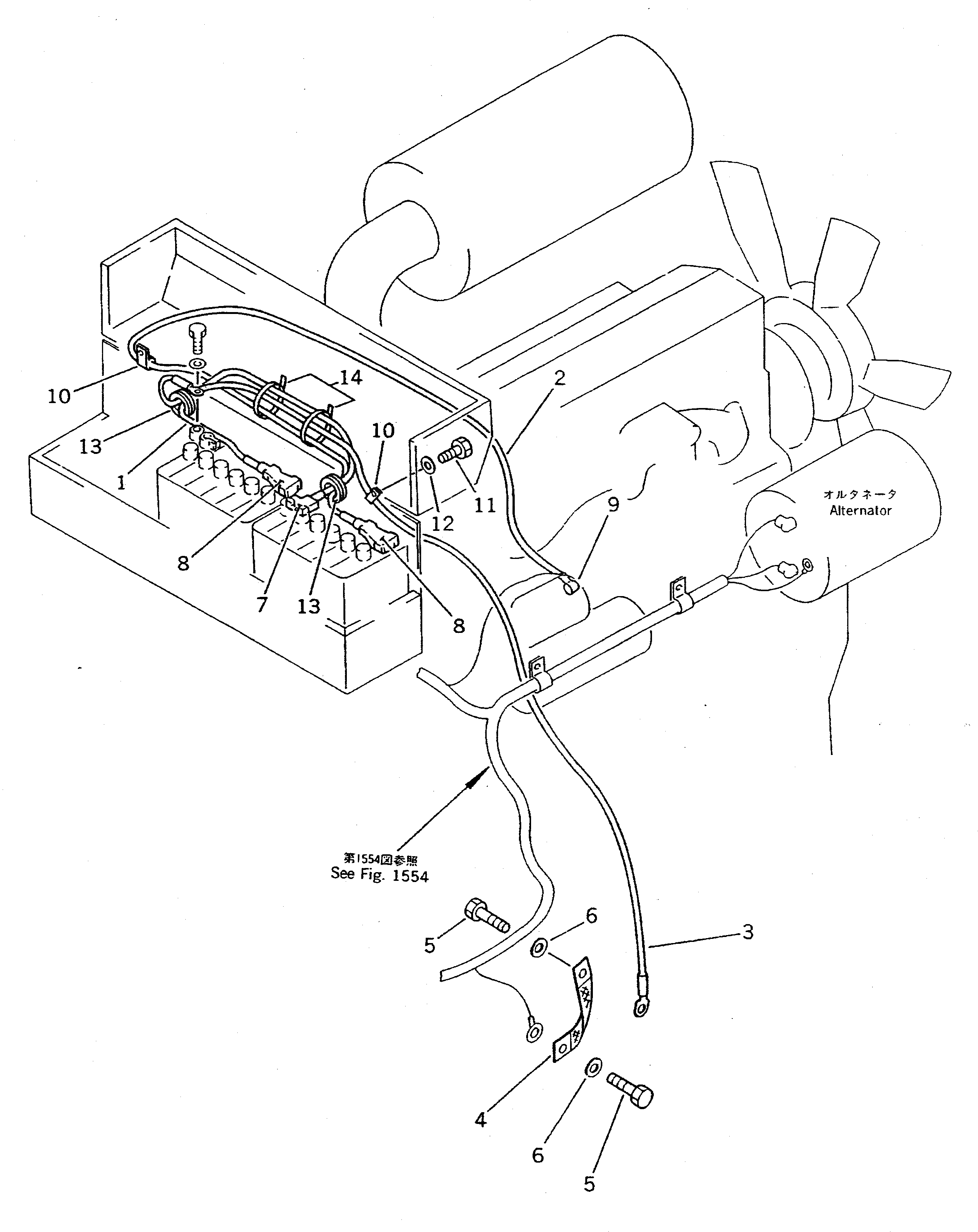 Провод 415-06-12311 Komatsu