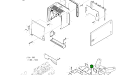 Правый дефлектор крышки 4464-2014A Komatsu