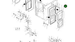 Стекло 232-950-3161 Komatsu