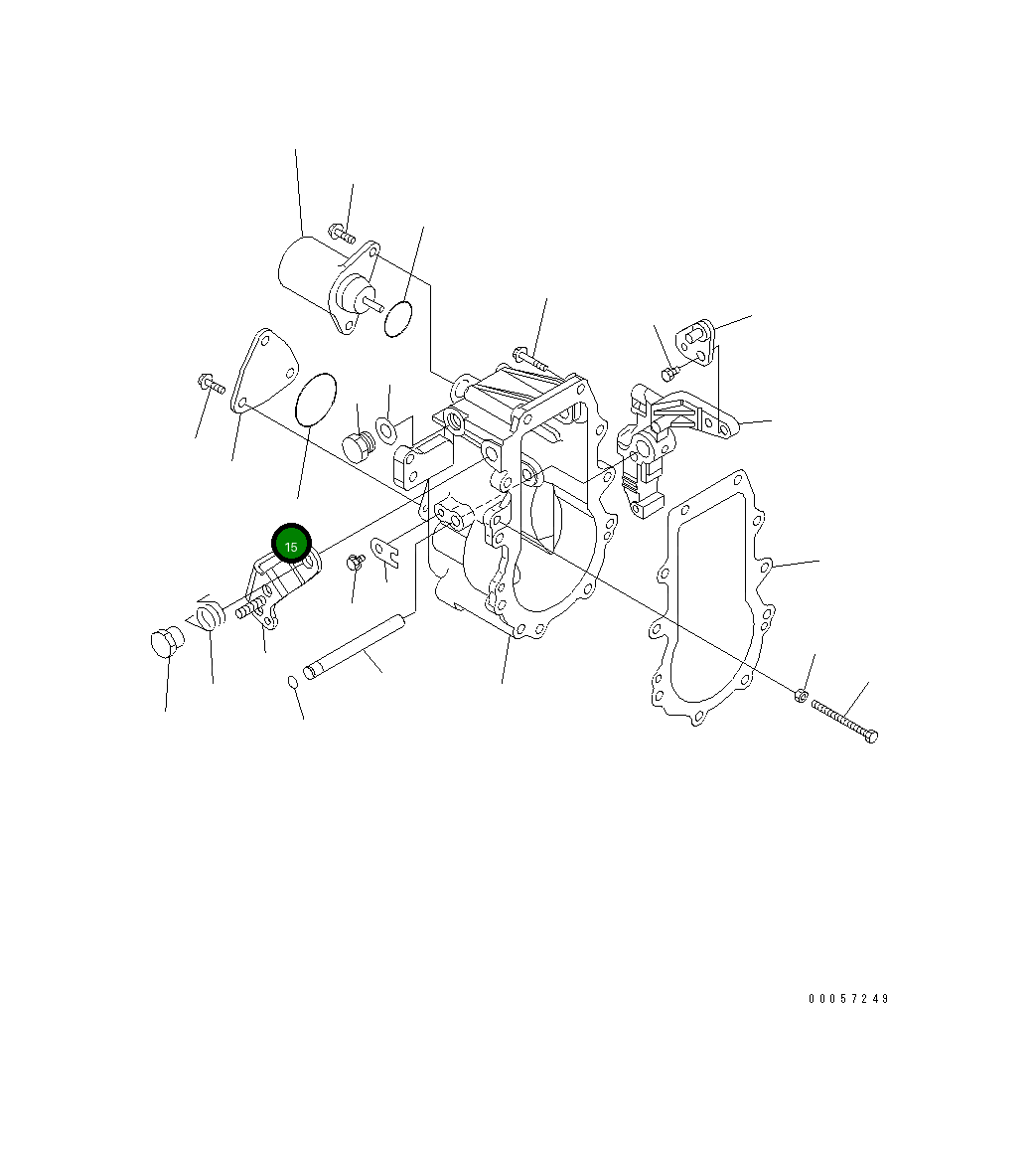 Прокладка YM24341-000360 Komatsu