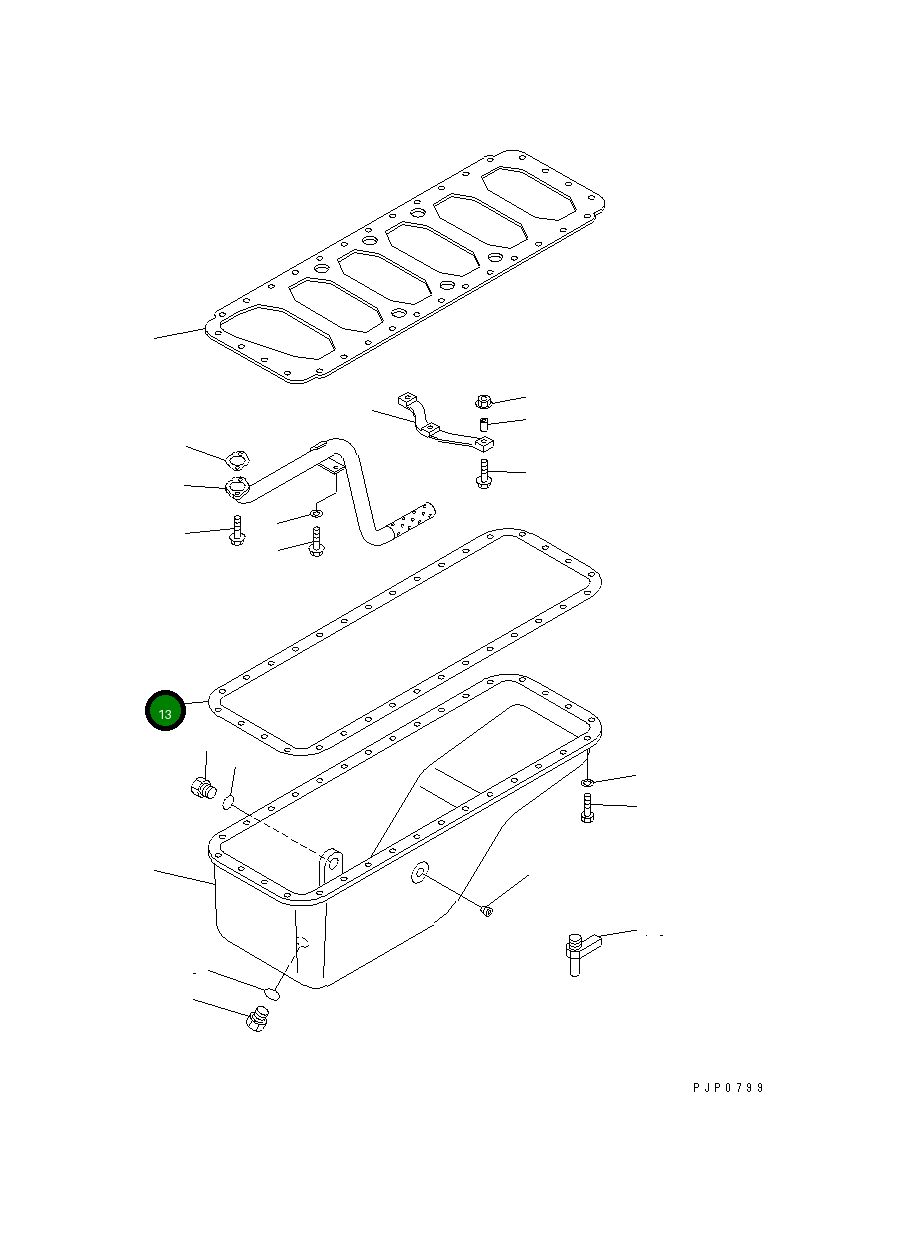 Прокладка 1307596H1 Komatsu