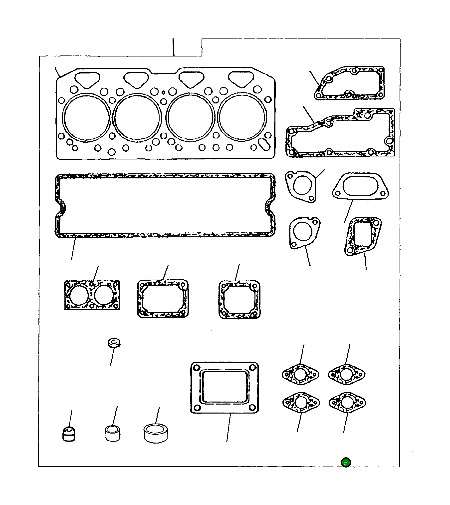 Прокладка 6810-21-1490 Komatsu
