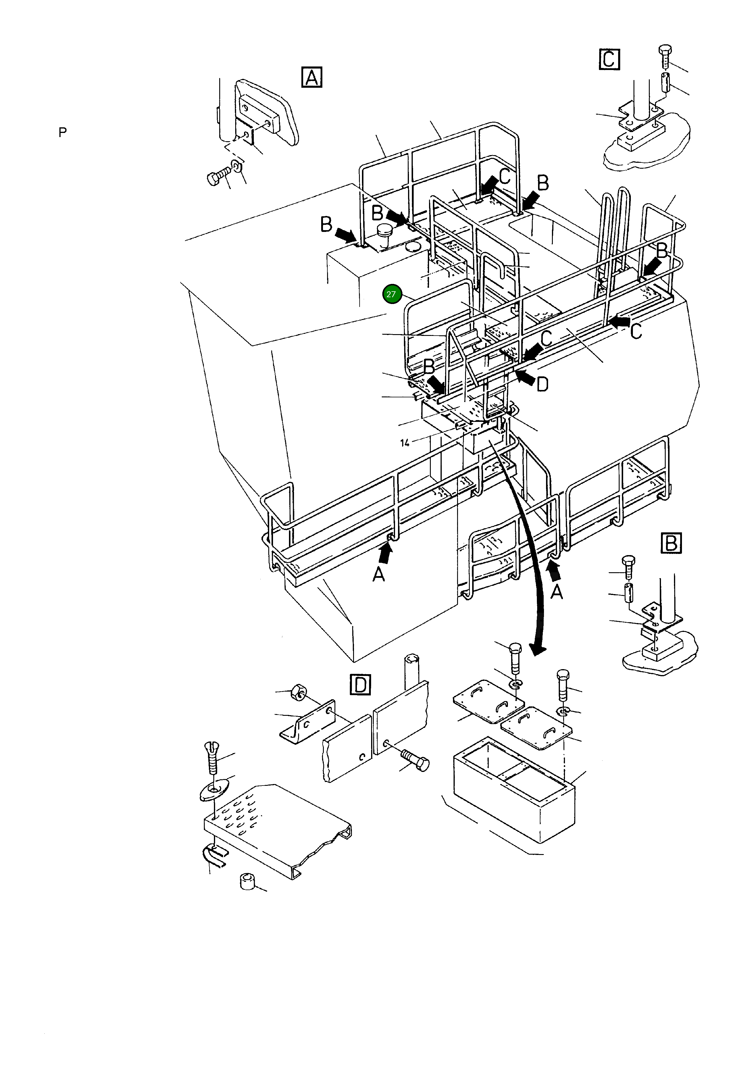Рельс 646 866 40 Komatsu