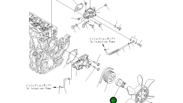 Проставка YM129900-44760 Komatsu