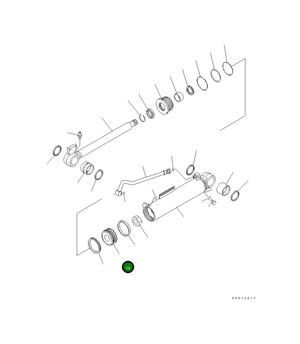 Поршень 707-36-13130 Komatsu