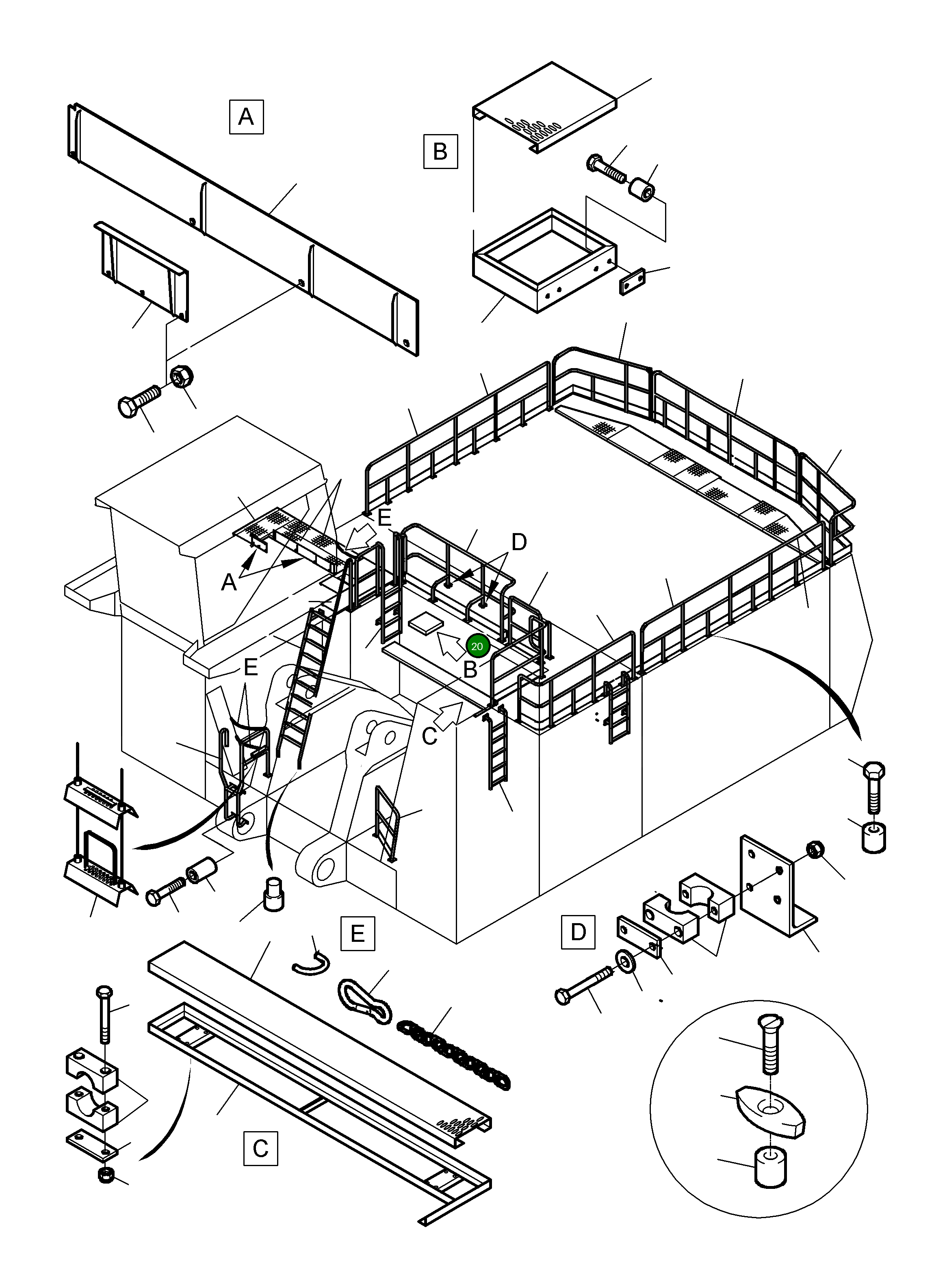 Рельс 914 800 40 Komatsu