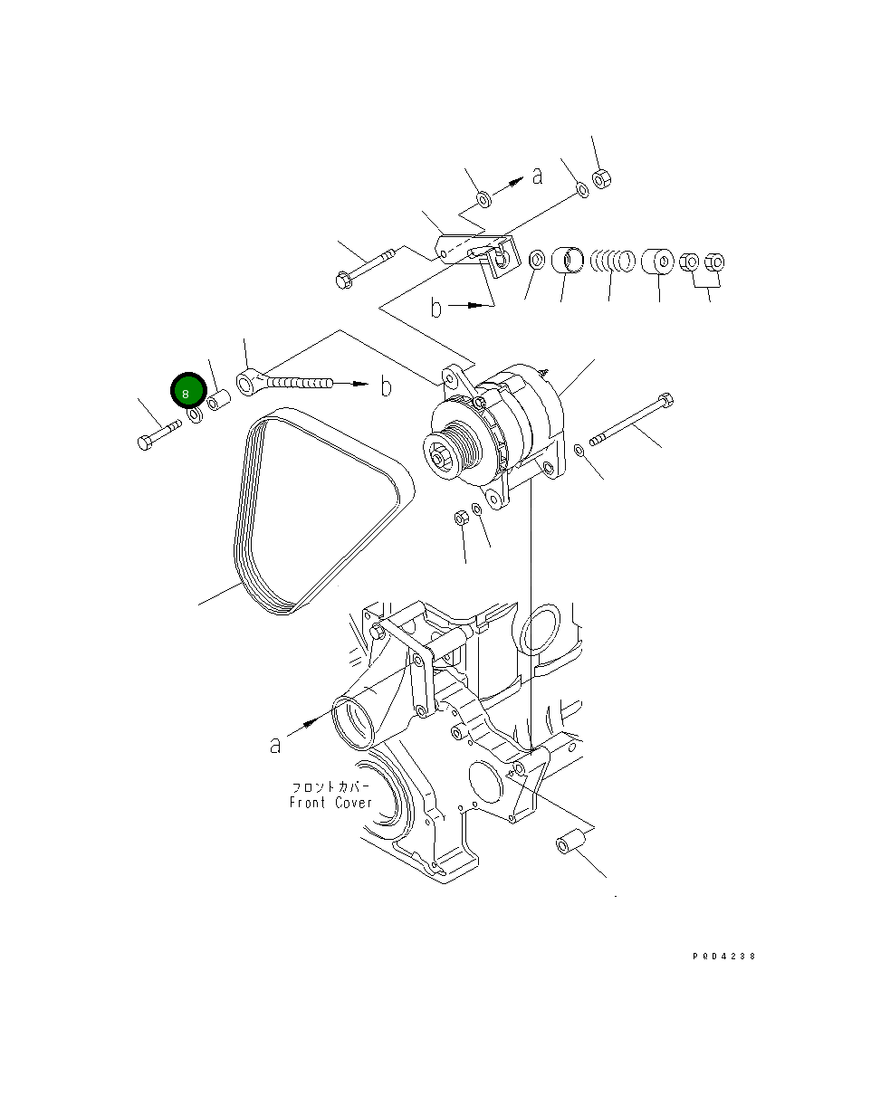 Проставка 6110-23-6960 Komatsu