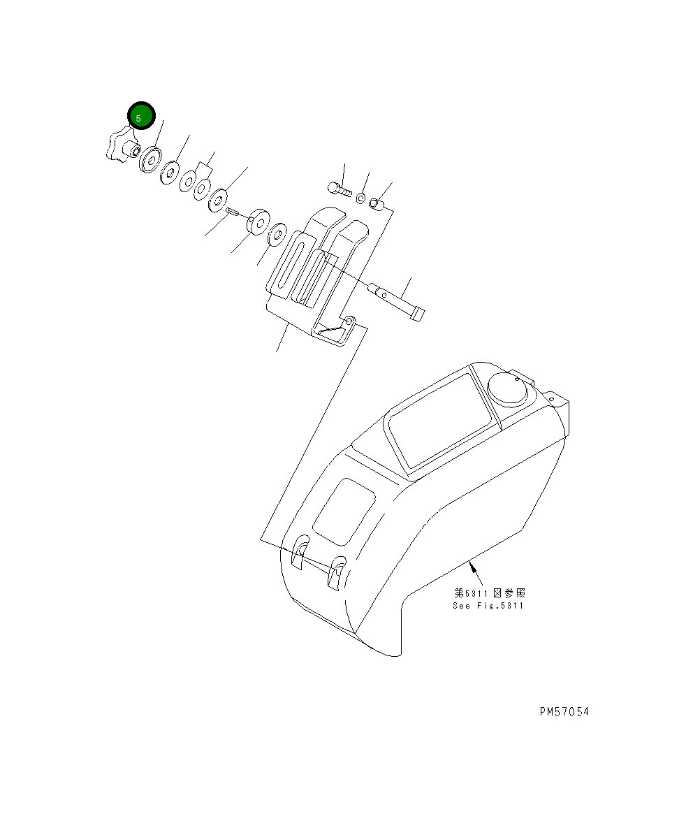 Ручка 277-43-11270 Komatsu