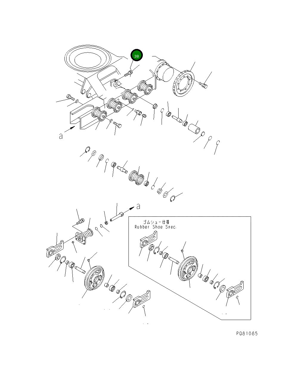 Провод YM22451-160170 Komatsu