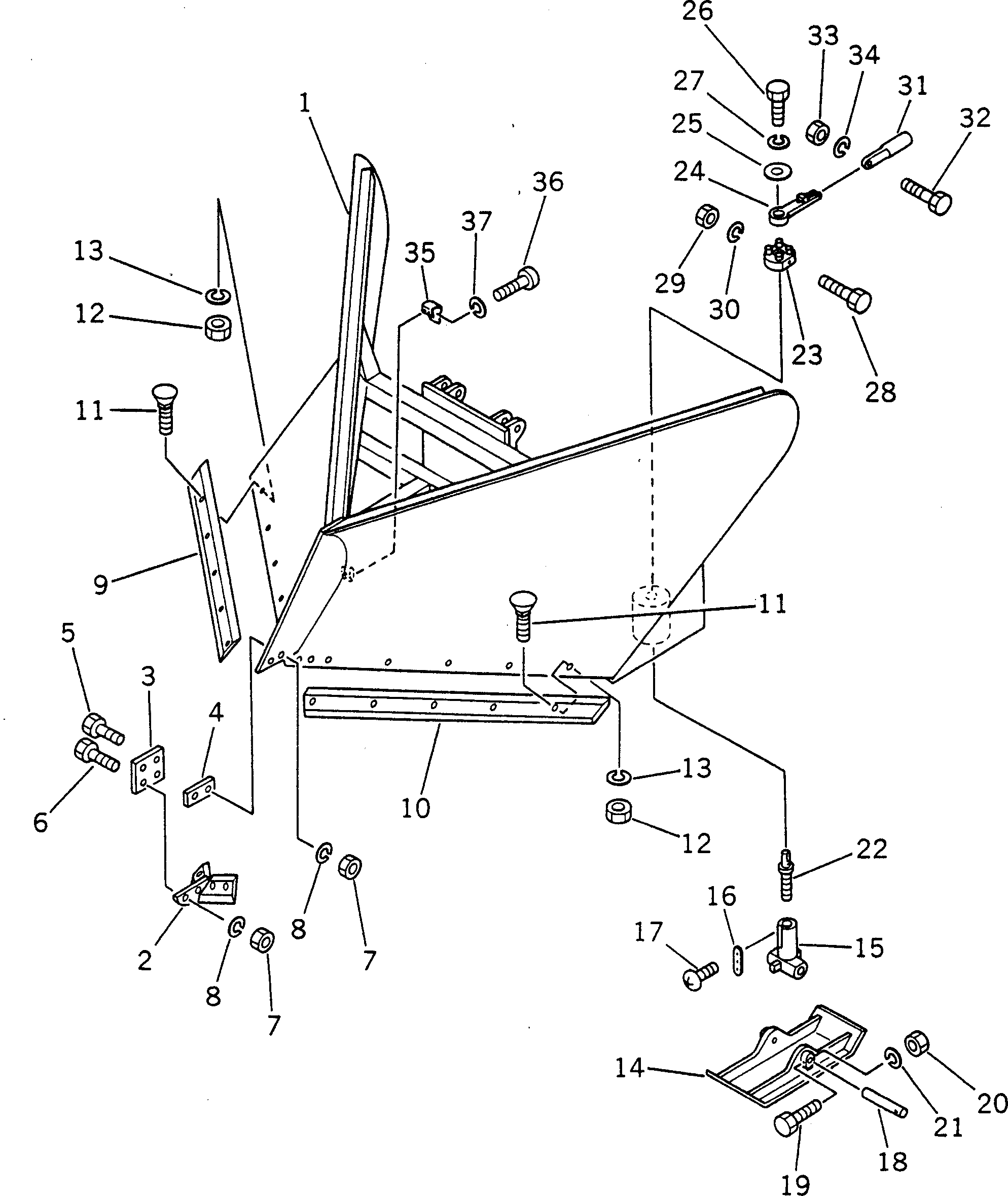 Плуг 236-970-2112 Komatsu