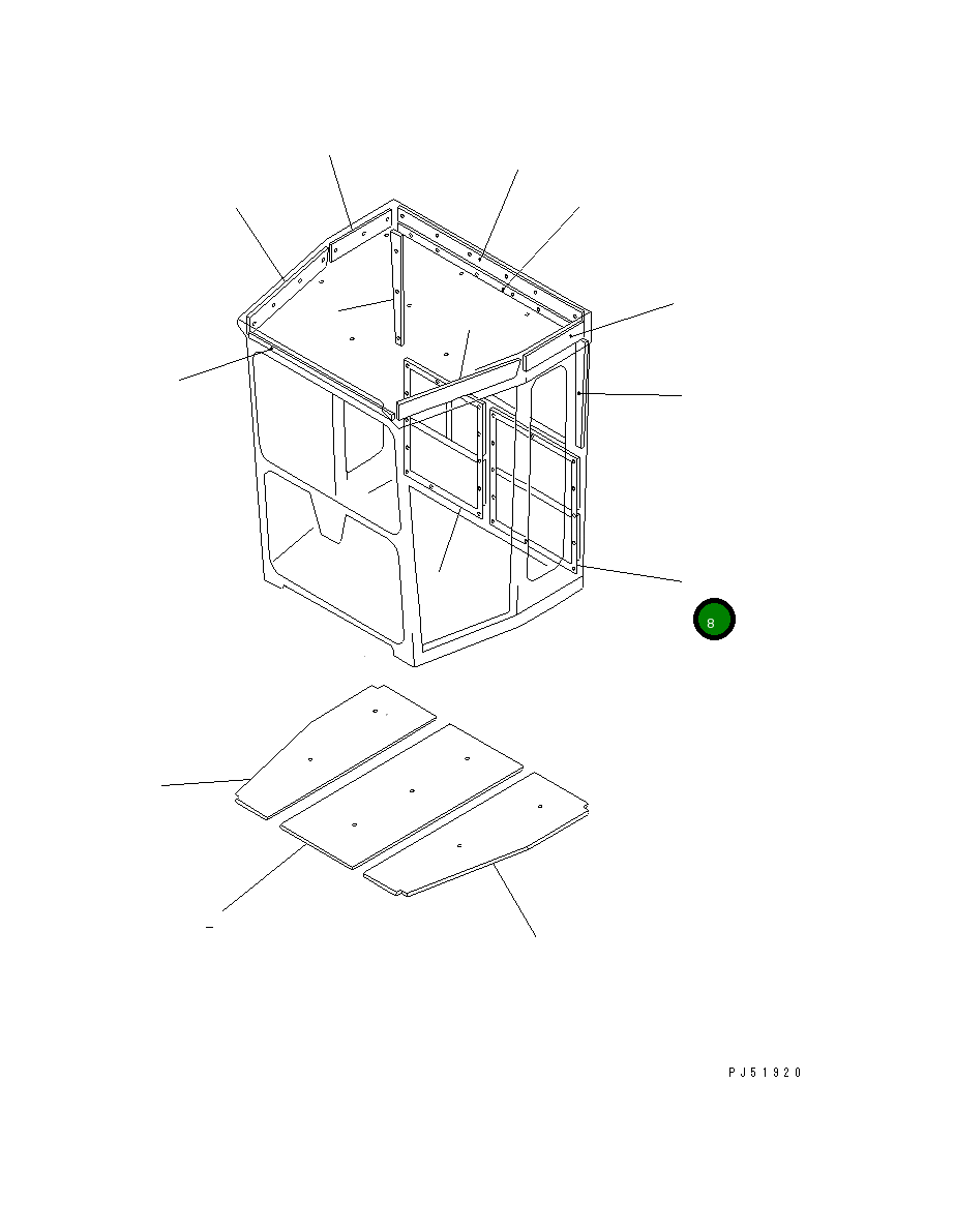 Панель 23B-951-2740 Komatsu