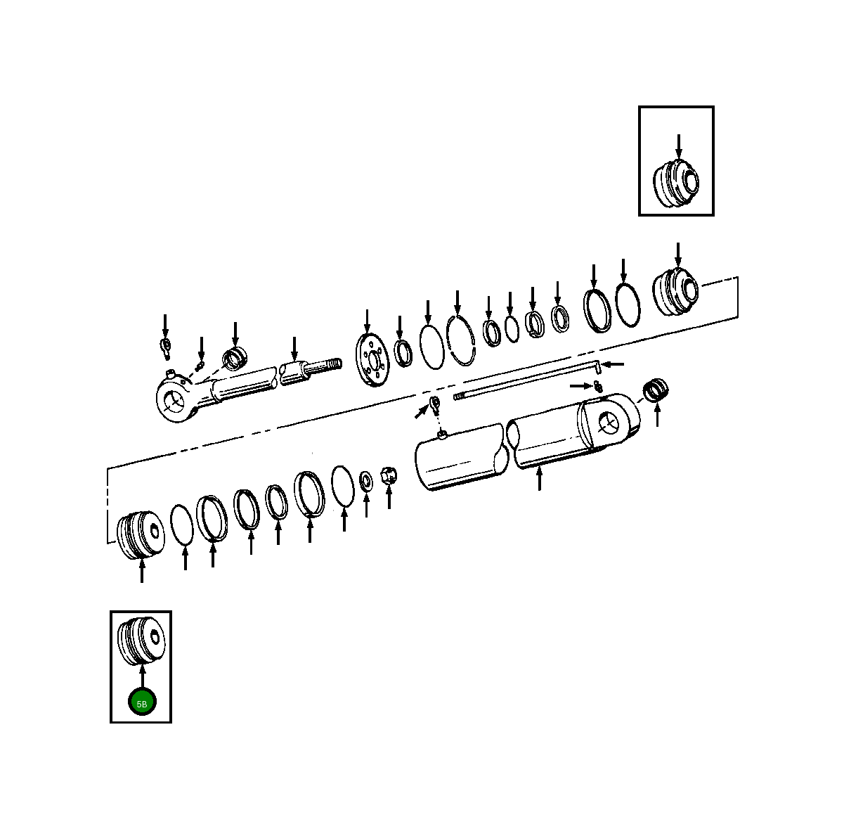 Поршень 1233 273 H1 Komatsu