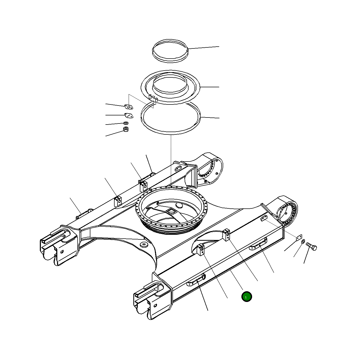 Рама 206-30-76560XC Komatsu