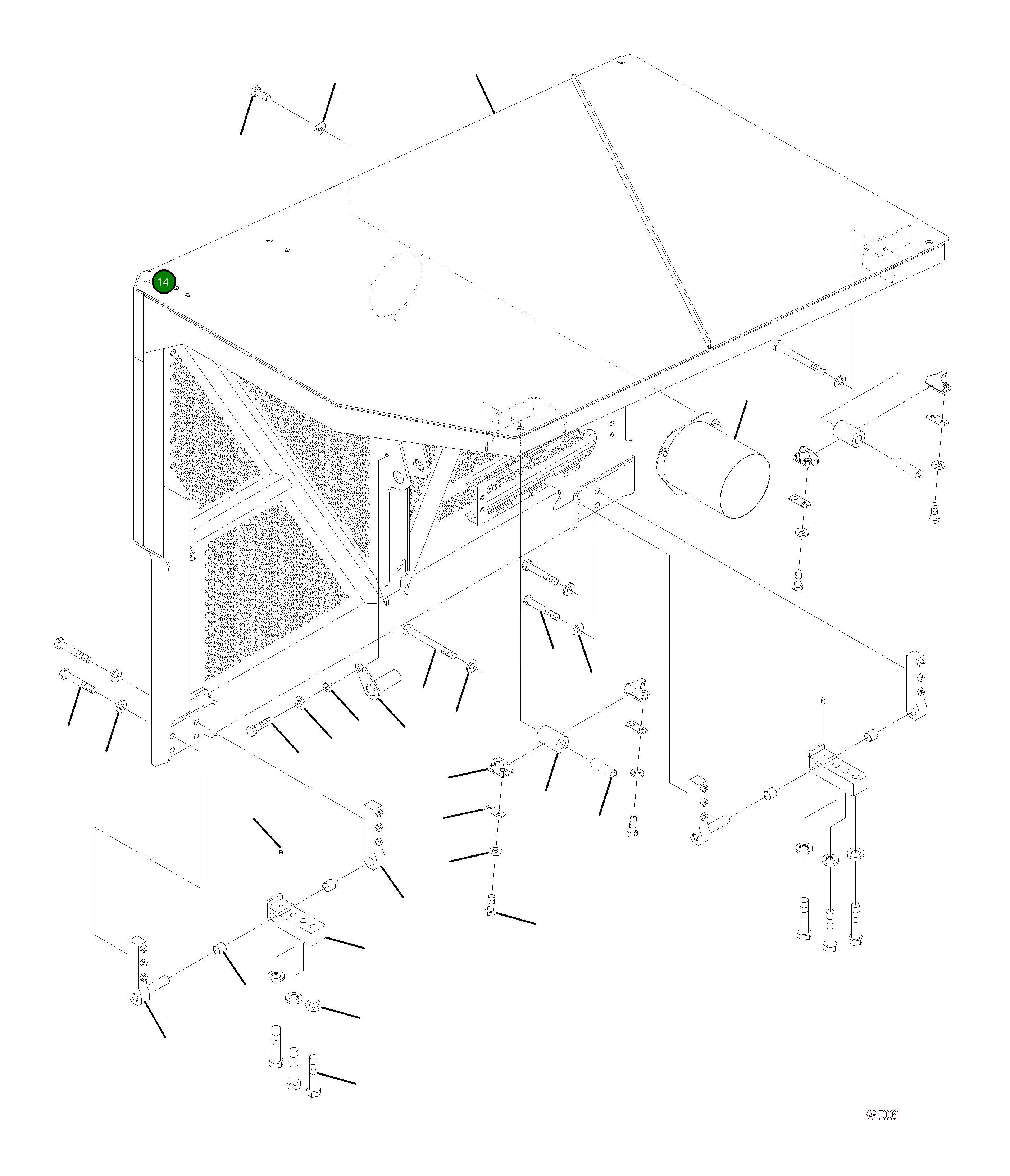 Проставка 4A1-54-22680 Komatsu