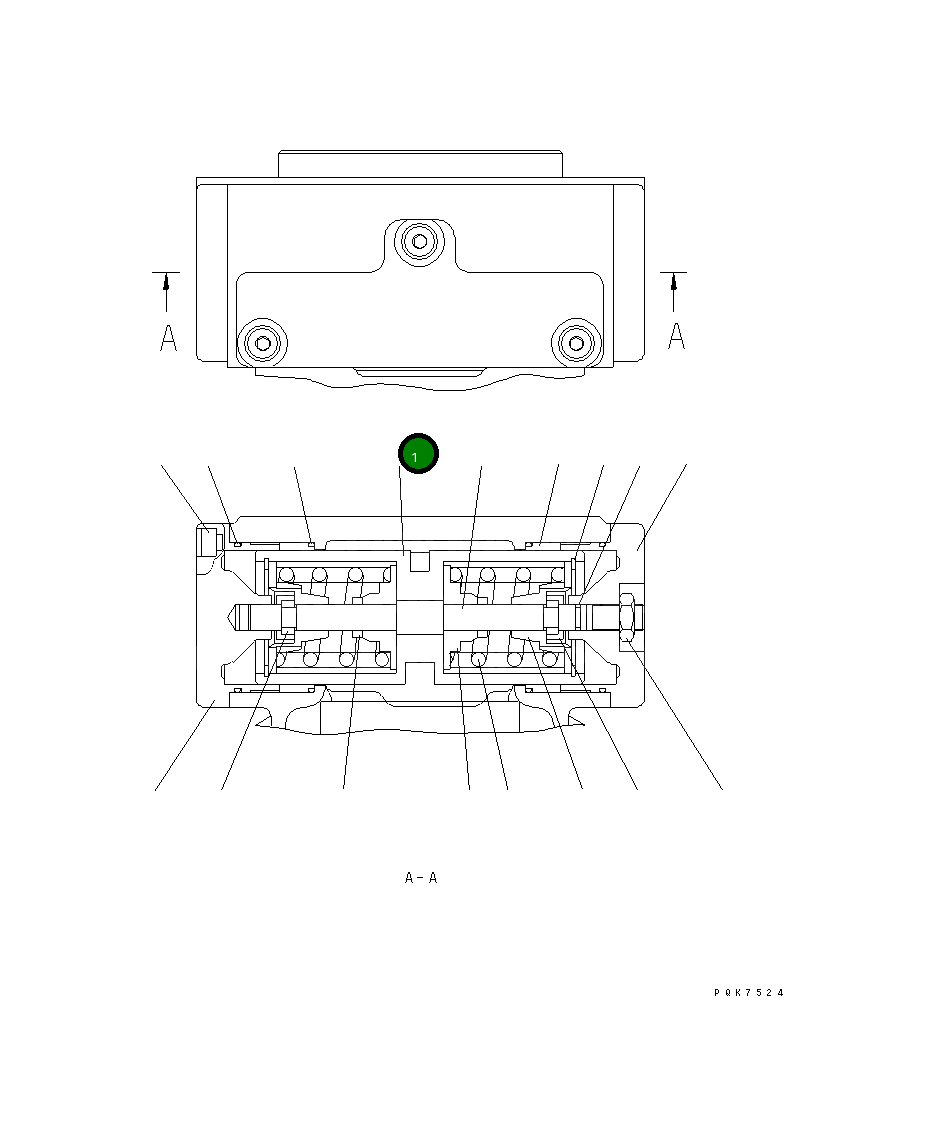 Поршень UC1706520479 Komatsu