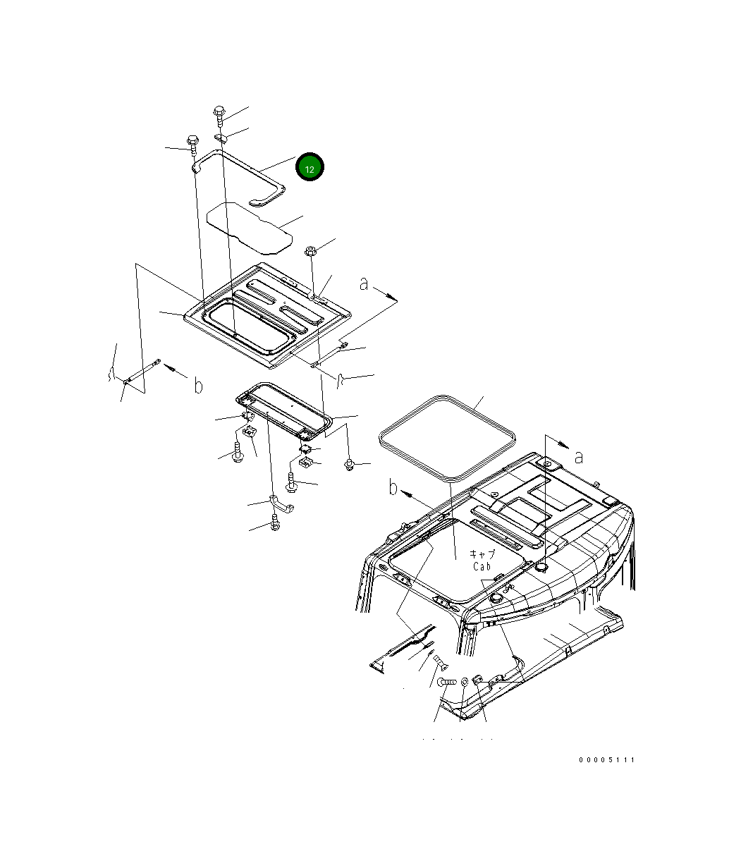 Пластина 22B-54-15960 Komatsu