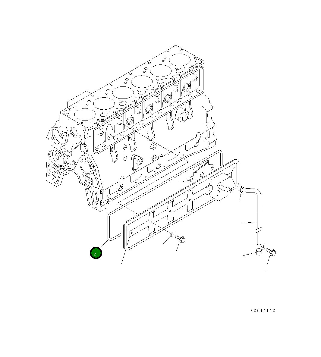 Прокладка 6735-21-6210 Komatsu