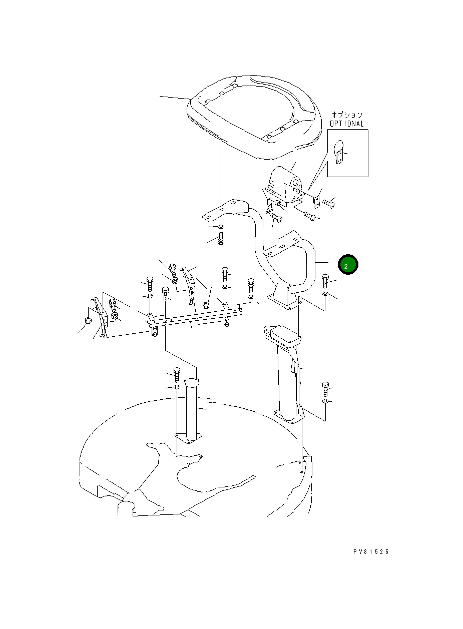 Полюс YM17216468112K Komatsu