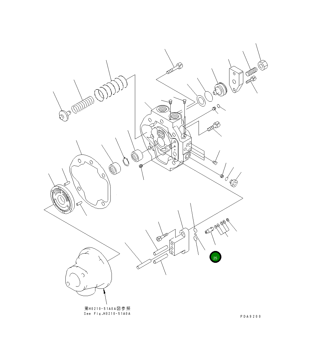 Поршень UC1100379009 Komatsu