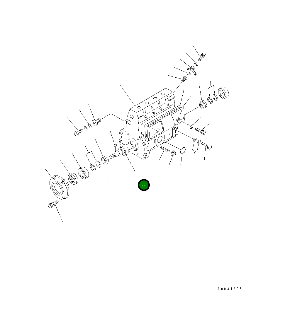 Распределительный вал DK131360-3000 Komatsu